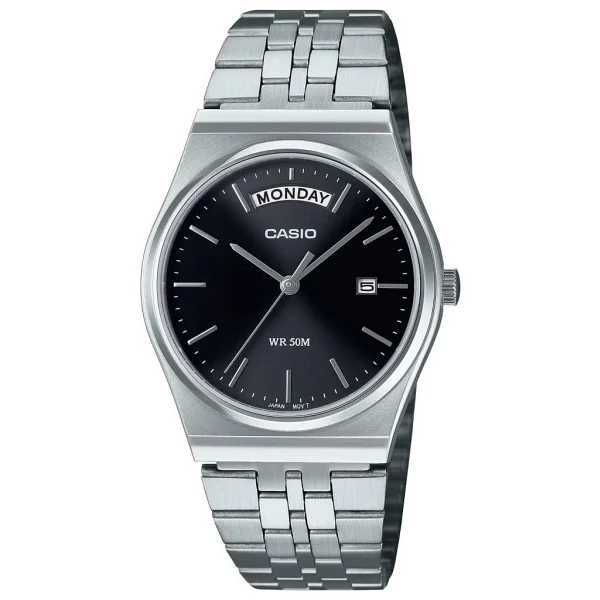 Casio Standart MTP-B146D-1AVDF Gümüş-Siyah Erkek Kol Saati - Görsel 2