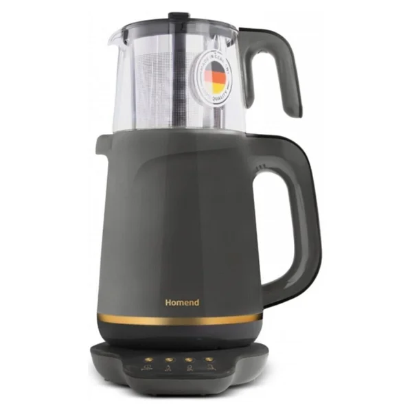 Homend Royaltea 1762H 1800 W Konuşan Çay Makinesi Antrasit - Görsel 2