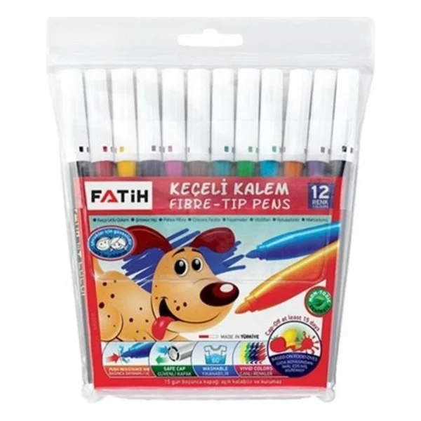 Fatih 12'li Keçeli Kalem Seti - Görsel 7