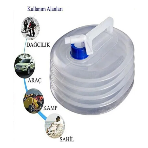 Titiz Katlanabilir 10 Lt Akordion Bidon Damacana Tp-645 - Görsel 10