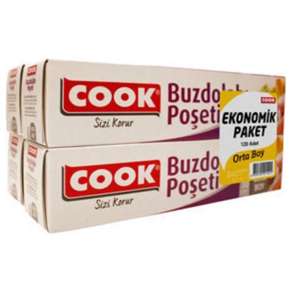 Cook Orta Boy Buzdolabı Poşeti 4x30'lu - Görsel 6