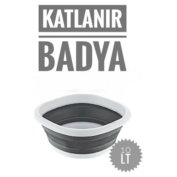 Jet's Home Badya Katlanır Sebze Badyası Silikon Badya Leğen Orta Boy No:3 10 Lt - Görsel 6