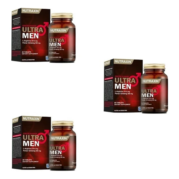 Nutraxin Ultra Men 60 Tablet 3'lü - Görsel 5
