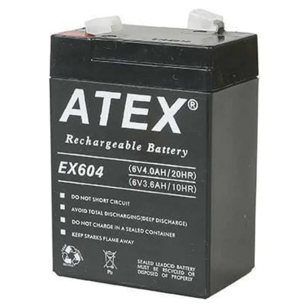 Ataba Atex Ax604 6v 4ah Bakımsız Kuru Akü - Görsel 6