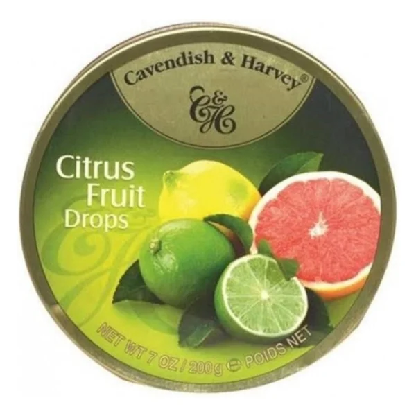 Cavendish & Harvey Citrus Fruit Drops 200 gr - Görsel 3