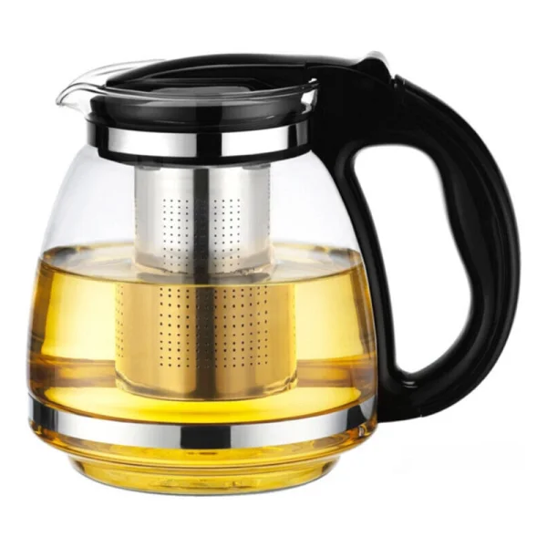 Yakut 700 ml Çelik Süzgeçli Cam Demlik - Görsel 3