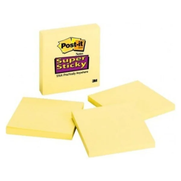 Post-It 654 76x76 mm 90 Yaprak Super Sticky Yapışkanlı Not Kağıdı - Görsel 3
