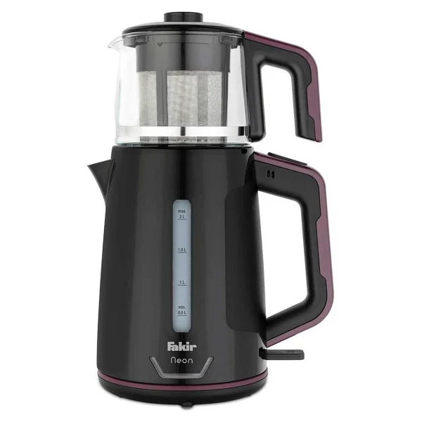 Fakir Neon Siyah Violet 1800 W Cam Demlikli Çay Makinesi - Görsel 6