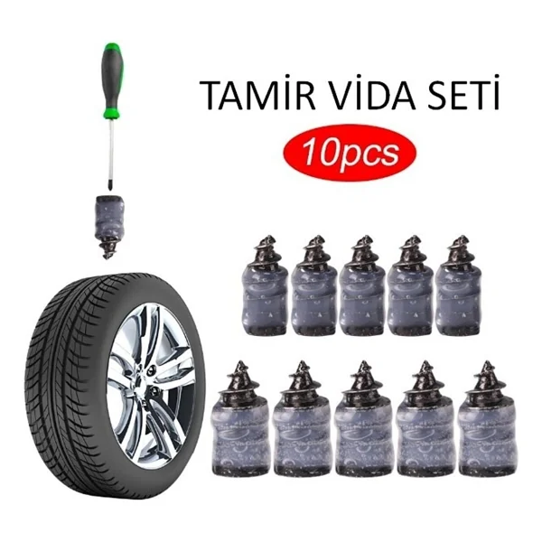 Omac Epoksi ve Dekorasyn Lastik Tamir Kiti ( Kauçuk Vida Seti) (10 Adet) - Görsel 5