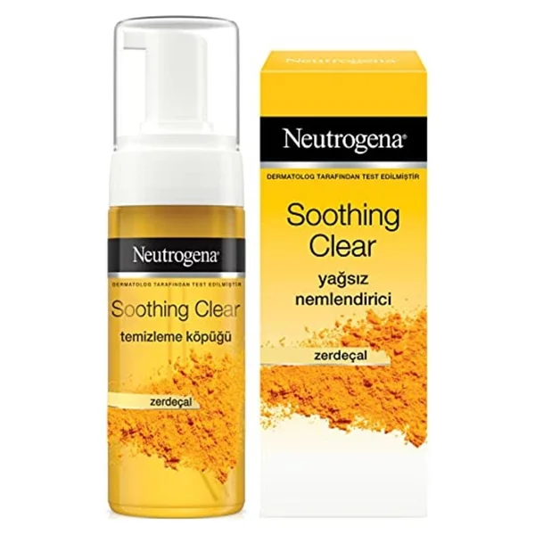 Neutrogena Soothing Clear Yüz Temizleme Köpüğü 150 ml + Nemlendirici 75 ml - Görsel 5