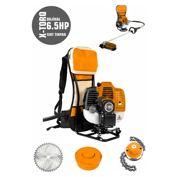 Böhrer Alman 15 Hp /H Sırt Tipi Benzin Motorlu Çim Çalı Kesme Biçme Makinesi Sırt Tırpan - Görsel 2