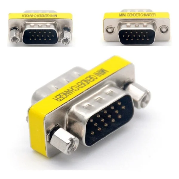 Alfais 4631 Vga Erkek Erkek 15 Pin Çevirici Dönüştürücü Adaptör Konnektörü - Görsel 4