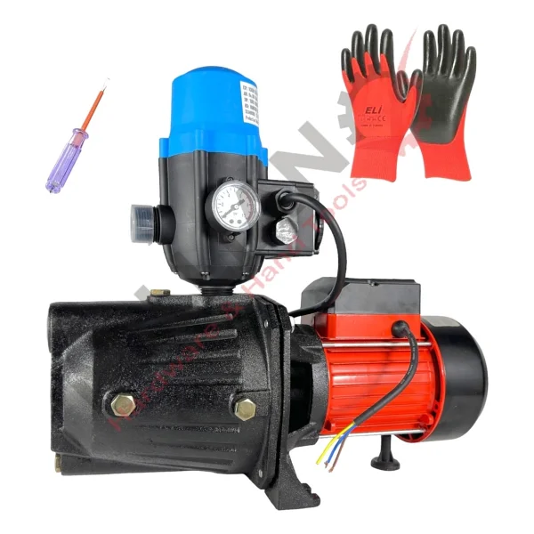 Millian Italy Style Jet 100 Paket Hidrofor Otomatik Su Motoru 8 Metre Emiş 38 Metre Basma 1.5 Hp - 1 Kw - Görsel 3