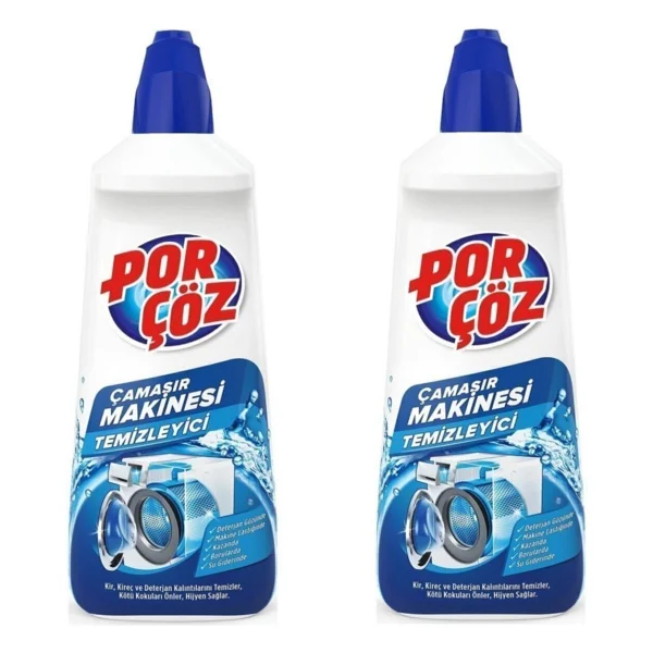 Porçöz Çamaşır Makinesi Temizleyici 250ml. X 2 Adet - Görsel 2