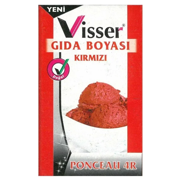 Visser Toz Gıda Boyası 9 Gram - Kırmızı - Görsel 3