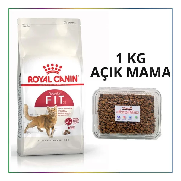 Royal Canin Fit 32 1 kg Yetişkin Kuru Kedi Maması - Açık Paket - Görsel 10