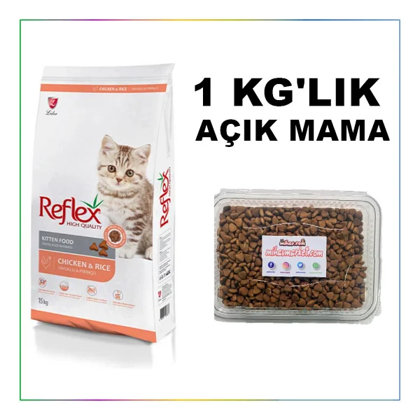 Reflex Kitten Tavuk Etli 1 kg Yavru Kedi Maması - Açık Paket - Görsel 2
