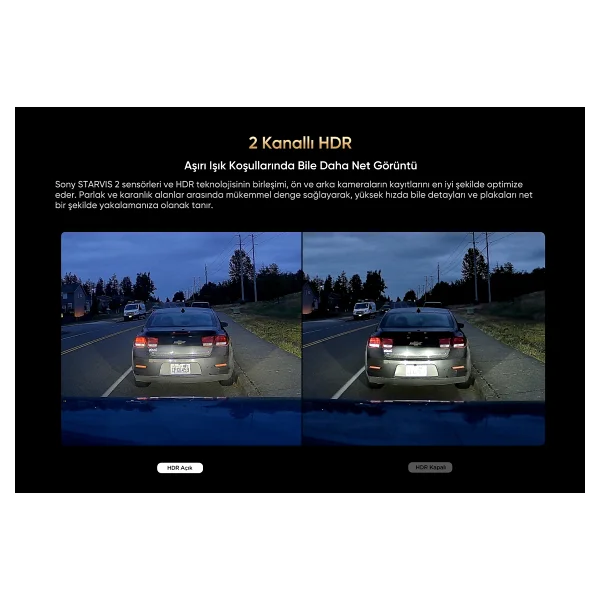 Viofo A229 Ultra Ön ve Arka Araç Kamerası - Görsel 6