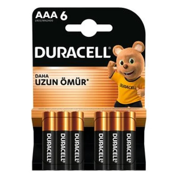 Duracell Alkalin İnce Kalem Pil 6'LI AAA - Görsel 7