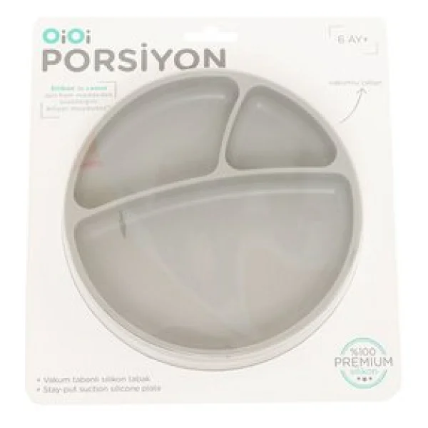 OİOİ Vakum Tabanlı Porsiyon Mama Tabağı - Görsel 2