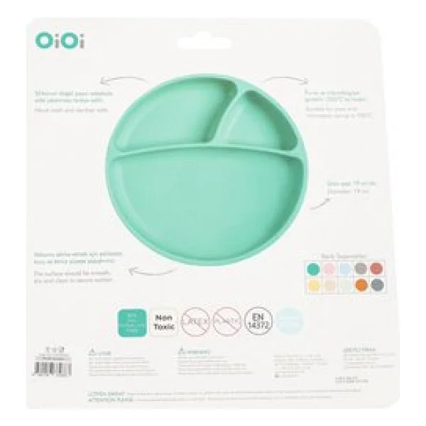 OİOİ Vakum Tabanlı Porsiyon Mama Tabağı Nehir Yeşili - Görsel 5