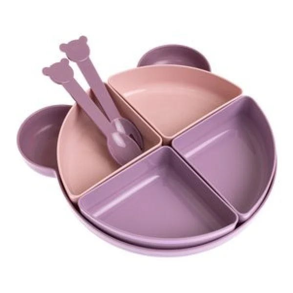 Baby Plus 7 Parça Lila-Mor Yemek Seti - Görsel 3