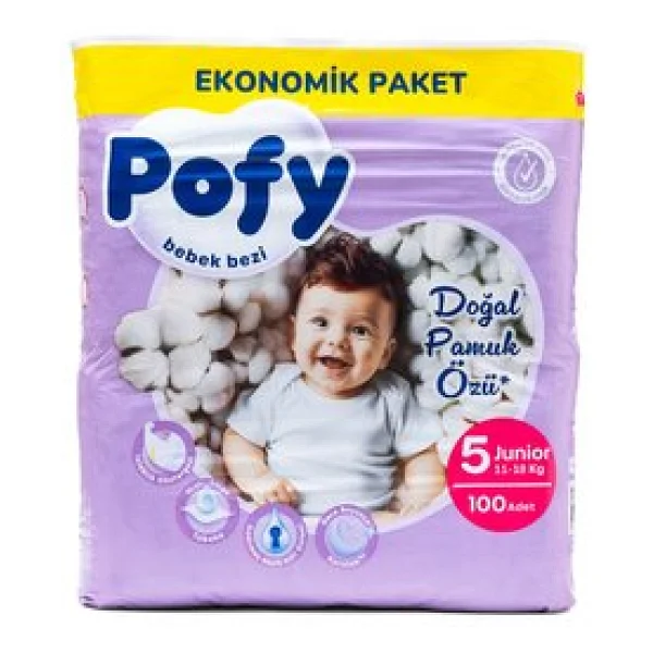 Pofy 5 Numara Junior 100'lü Bebek Bezi - Görsel 2