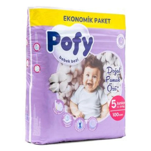 Pofy 5 Numara Junior 100'lü Bebek Bezi - Görsel 4