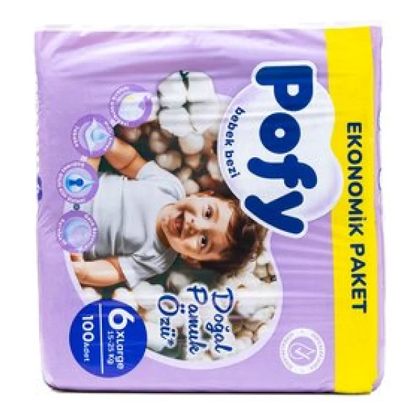 Pofy 6 Numara X Large 100'lü Bebek Bezi - Görsel 6