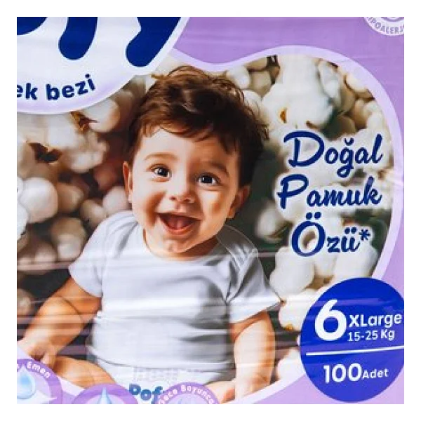 Pofy 6 Numara X Large 100'lü Bebek Bezi - Görsel 8