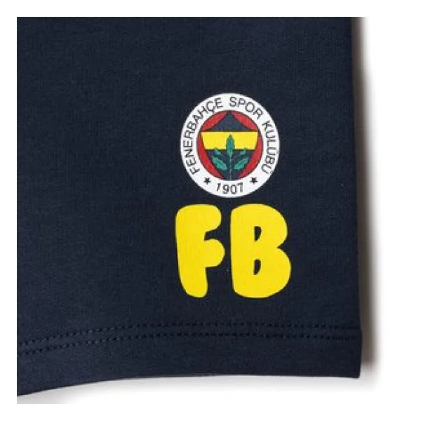 Fenerbahçe Erkek Bebek Şort Fenerbahçe Reçme Paça Lacivert - Görsel 5