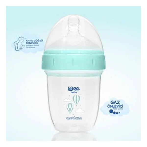 Wee Baby Nanninom Geniş Ağızlı Antikolik Biberon 150 ml - Görsel 3