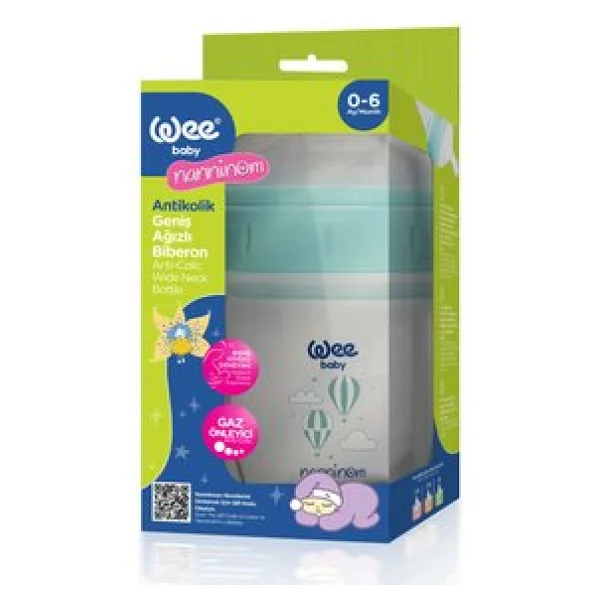 Wee Baby Nanninom Geniş Ağızlı Antikolik Biberon 150 ml - Görsel 4