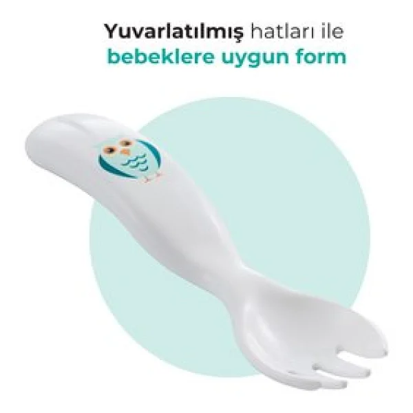 Mamajoo Desenli Kaşık Çatal Seti - Görsel 4