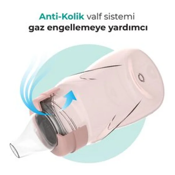 Mamajoo Kulplu Akıtmaz Eğitici Bardak 270 ml Powder Pink - Görsel 3