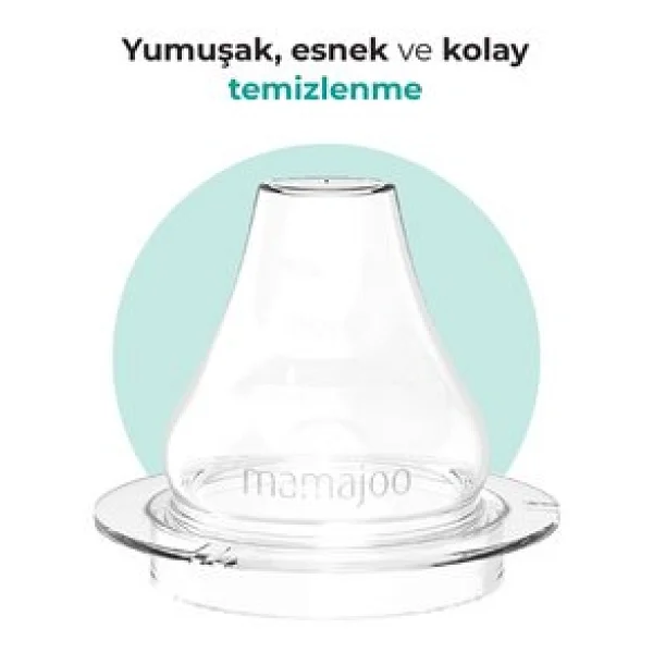 Mamajoo Kulplu Akıtmaz Eğitici Bardak 270 ml Powder Pink - Görsel 4