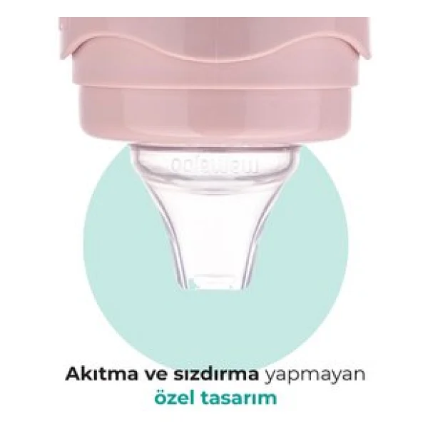 Mamajoo Kulplu Akıtmaz Eğitici Bardak 270 ml Powder Pink - Görsel 5