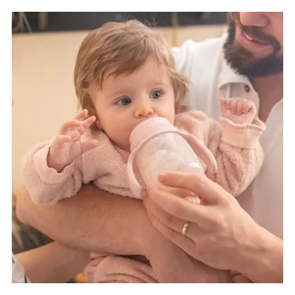 Mamajoo Kulplu Akıtmaz Eğitici Bardak 270 ml Powder Pink - Görsel 7