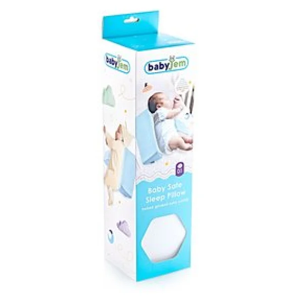 Babyjem Bebek Güvenli Uyku Yastığı Beyaz Art-014 - Görsel 6
