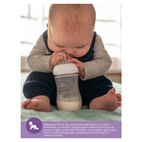 Philips Avent SCY900/01 Natural Response PP 125 ml Biberon - Görsel 8