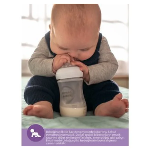 Philips Avent SCY906/01 Natural Response PP 330 ml Biberon - Görsel 6
