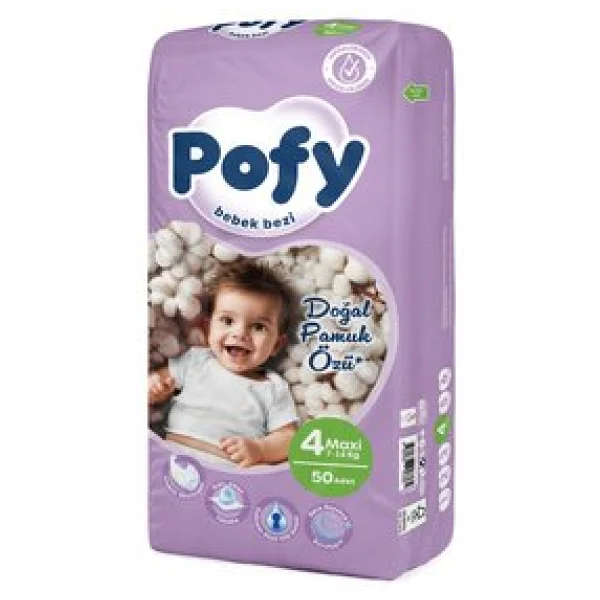 Pofy 4 Numara Maxi 50'li Bebek Bezi - Görsel 2