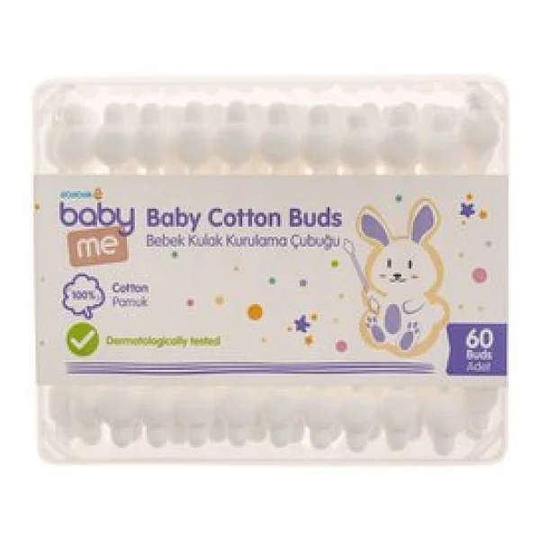 Baby&Me Bebek Kulak Kurulama Çubuğu 60 Adet - Görsel 2