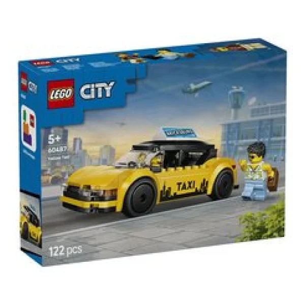 Lego 60487 City Sarı Taksi - Görsel 3