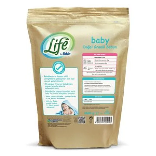Life By Fakir Baby Doğal Granül Matik Sabun 1000 gr - Görsel 4