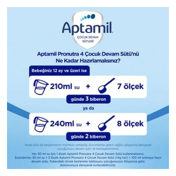 Aptamil 4 Çocuk Devam Sütü 1000 gr - Görsel 9