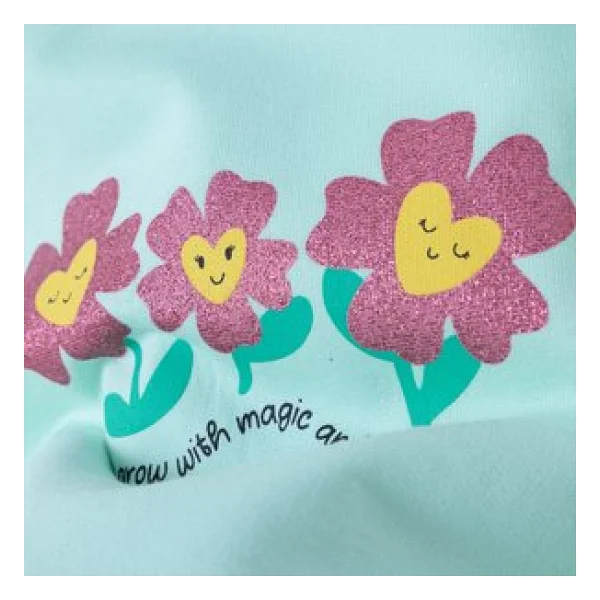 HelloBaby Kız Bebek Sweatshirt Çiçek Baskılı Bisiklet Yaka Uzun Kol 3-4 Yaş - Görsel 7
