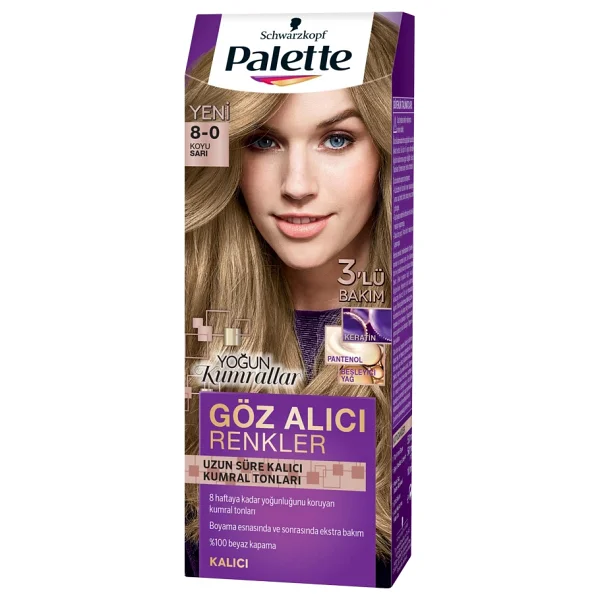 Palette Göz Alıcı Renkler 8.0 Açık Kumral Saç Boyası - Görsel 2
