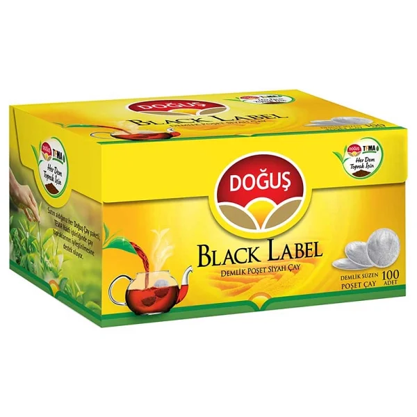 Doğuş Black Label 3.2 gr 100'lü Demlik Poşet Çay - Görsel 4