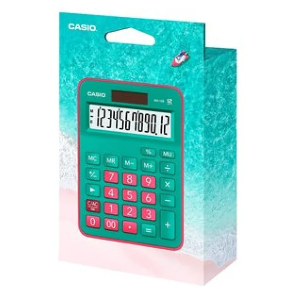 Casio MX-12B-GNRD Yeşil-Pembe 12 Haneli Masaüstü Hesap Makinesi - Görsel 4